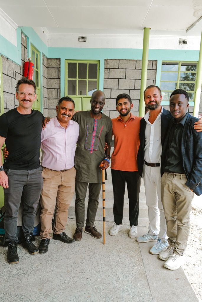 Zach with Wesley Korir and partners